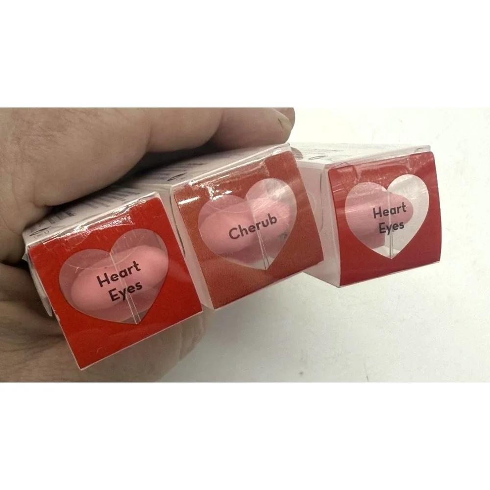 The Creme Shop‎ Glossy 12 HR+ Lip Stain Set 3pc Heart Eyes Cherub New Sealed